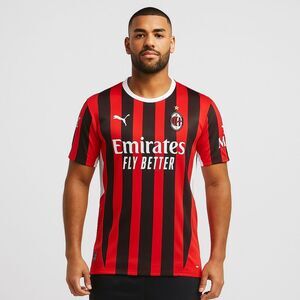 Puma AC Milan Crew Neck Jersey Tee Red/Black, Size M NWOT